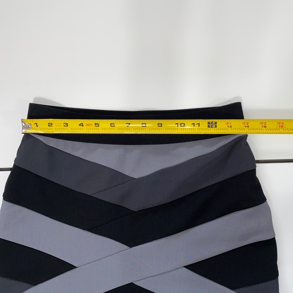 DYNAMITE BLACK & GREY WOMENS SHORT PENCIL SKIRT - Picture 5 of 6